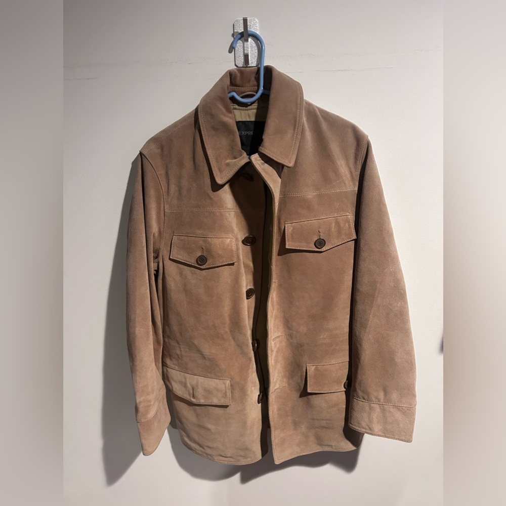 EXPRESS Hand Tailored Genuine Leather Winter Coat